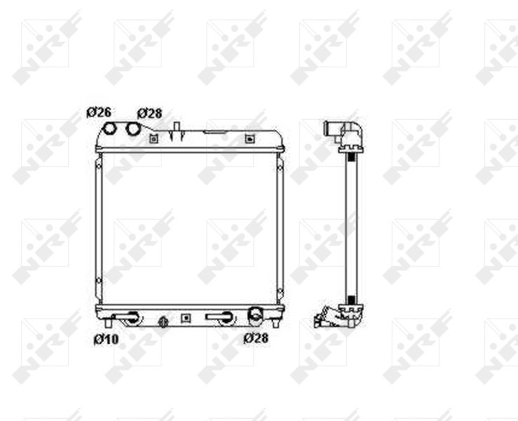 NRF Radiateur 53408