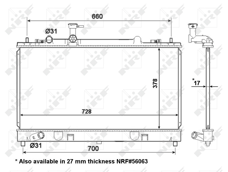 NRF Radiateur 53412