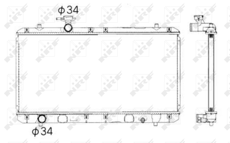 NRF Radiateur 53428