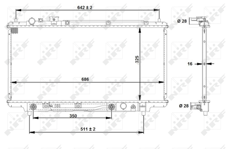 NRF Radiateur 53519