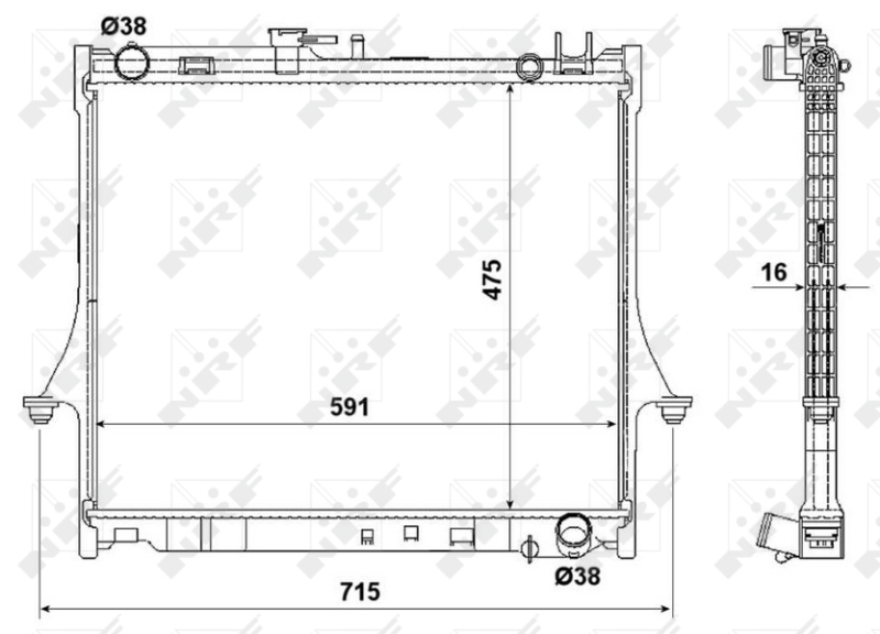 NRF Radiateur 53540