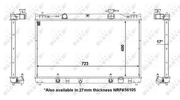 NRF Radiateur 53587