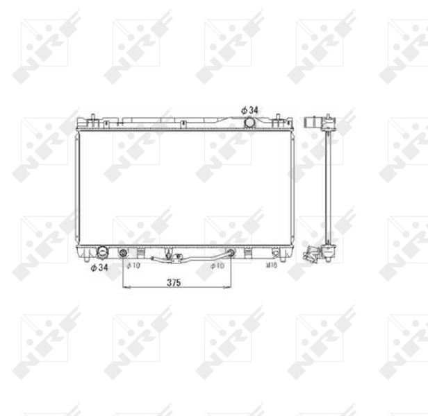 NRF Radiateur 53588