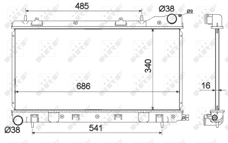 NRF Radiateur 53595