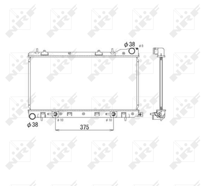 NRF Radiateur 53596