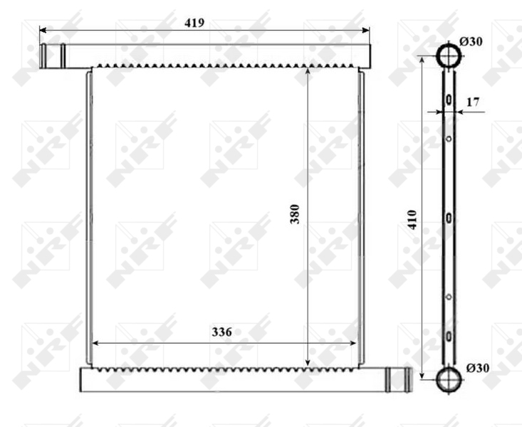 NRF Radiateur 53598