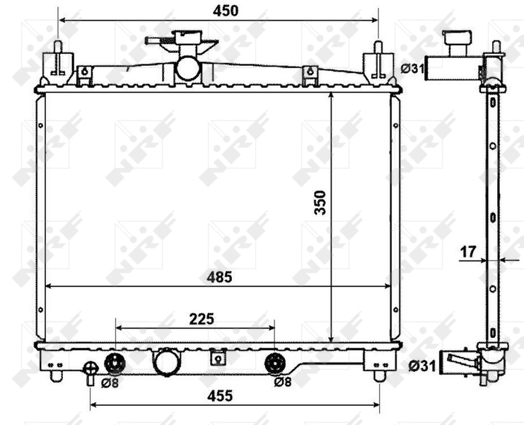 NRF Radiateur 53599