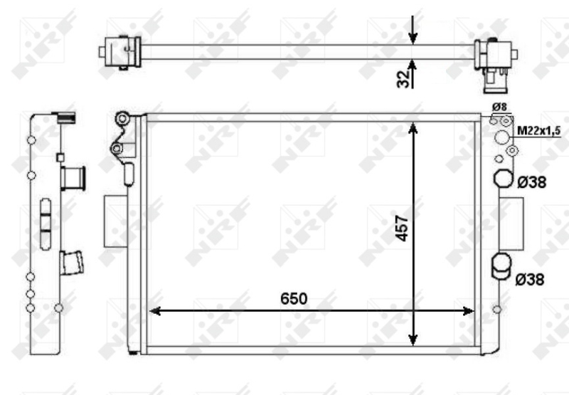 NRF Radiateur 53652