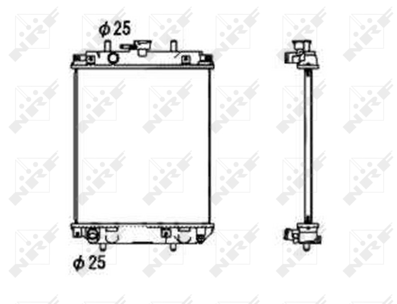 NRF Radiateur 53674