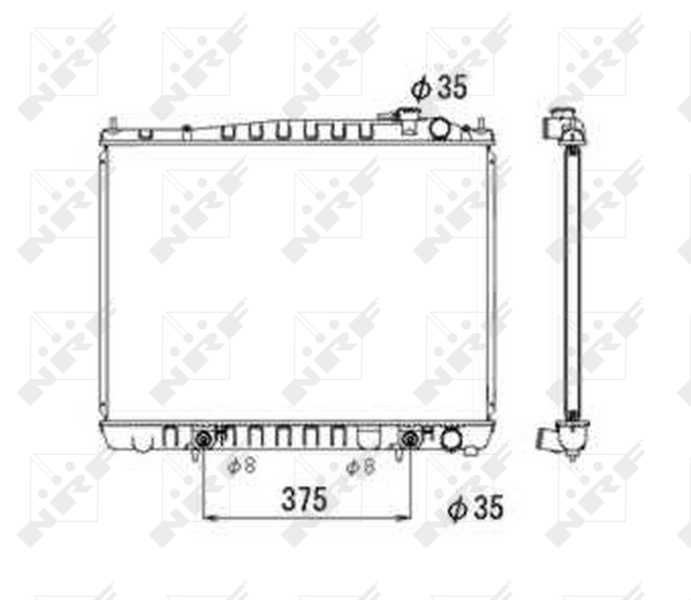 NRF Radiateur 53694