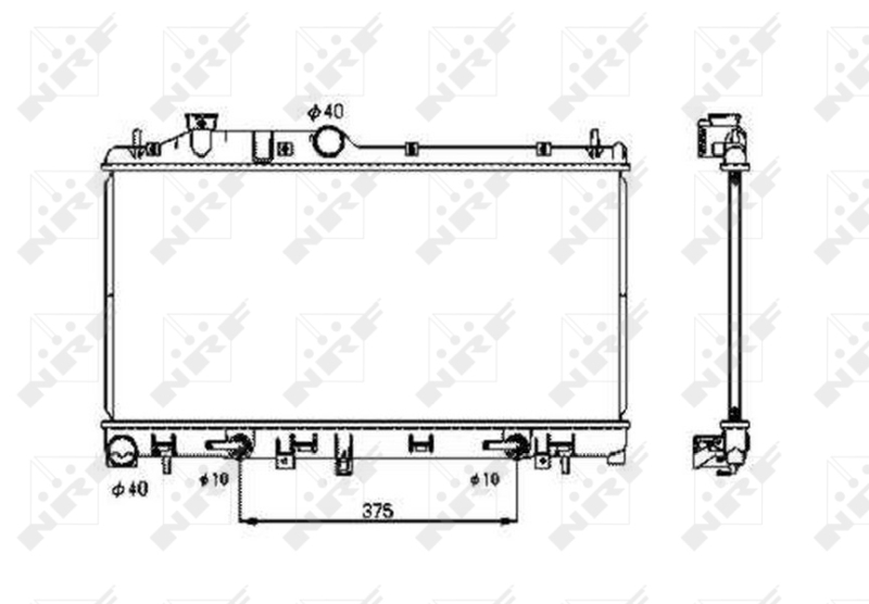 NRF Radiateur 53700