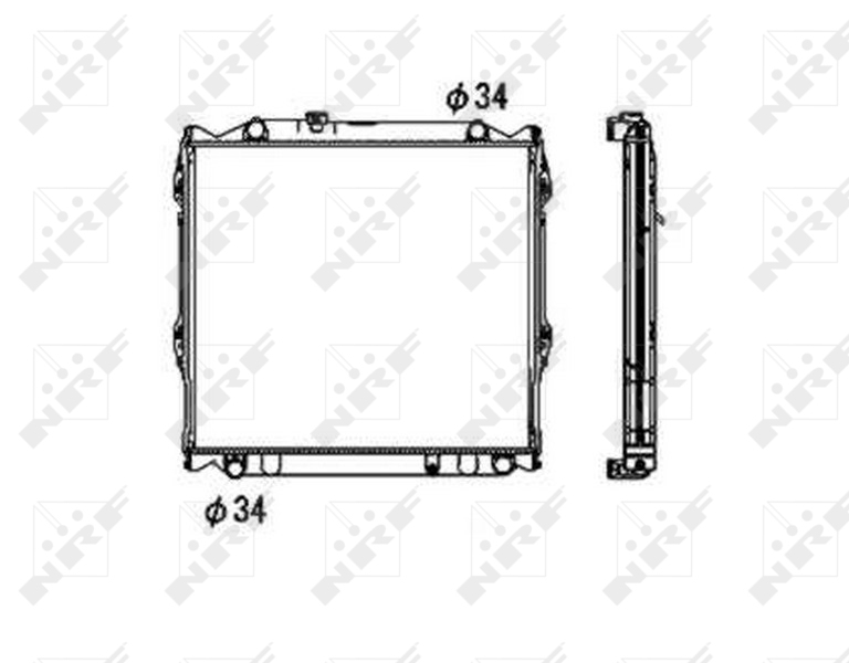 NRF Radiateur 53708