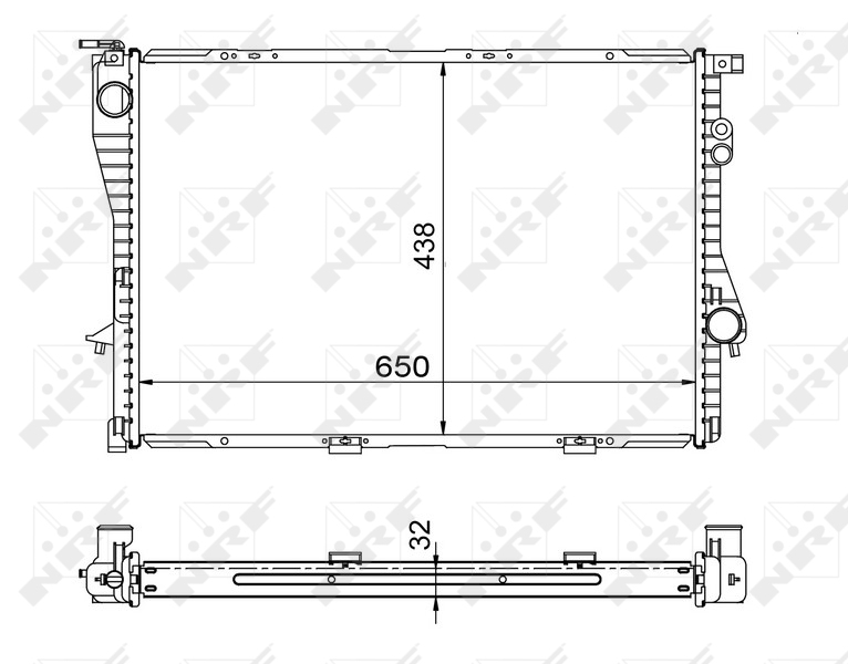 NRF Radiateur 53722