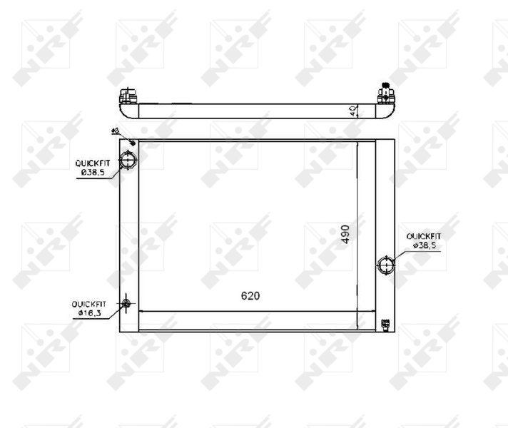 NRF Radiateur 53724