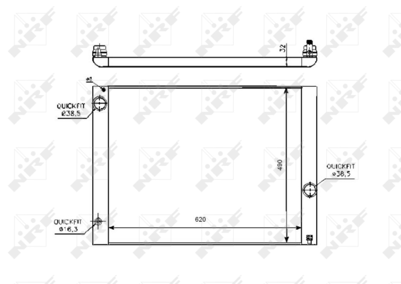 NRF Radiateur 53728