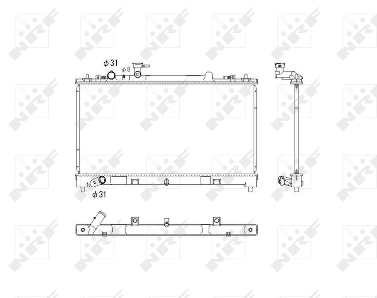 NRF Radiateur 53752