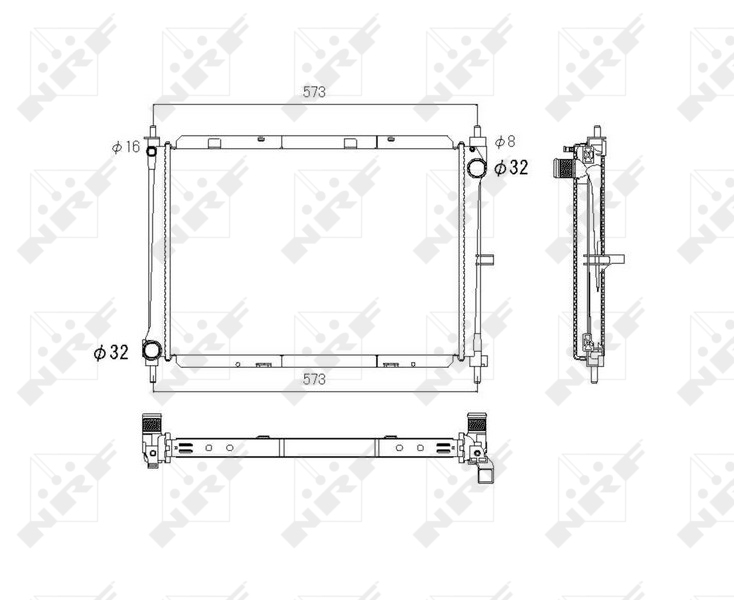 NRF Radiateur 53758