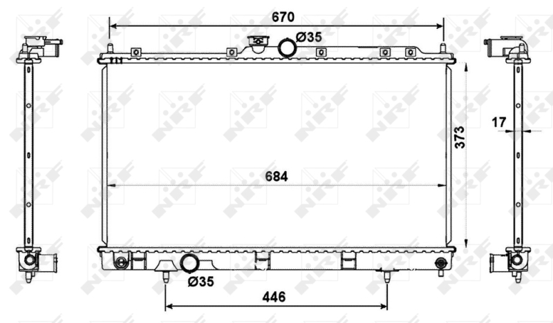 NRF Radiateur 53779