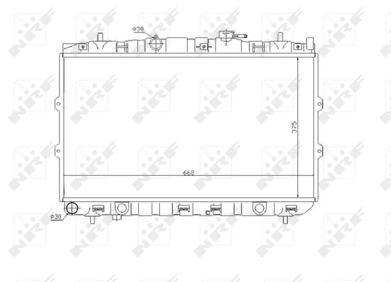 NRF Radiateur 53819