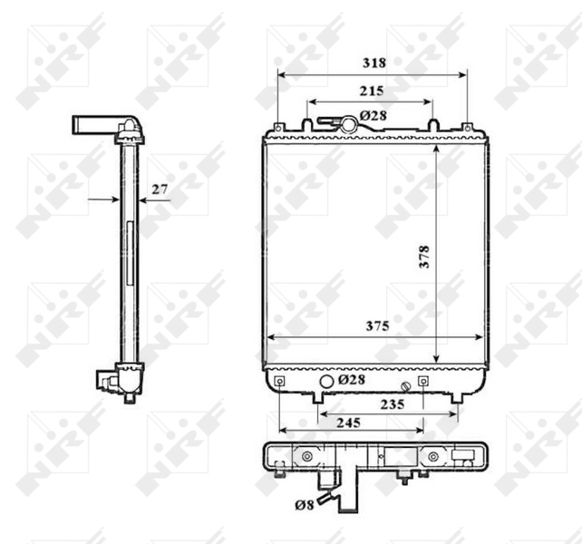 NRF Radiateur 53825