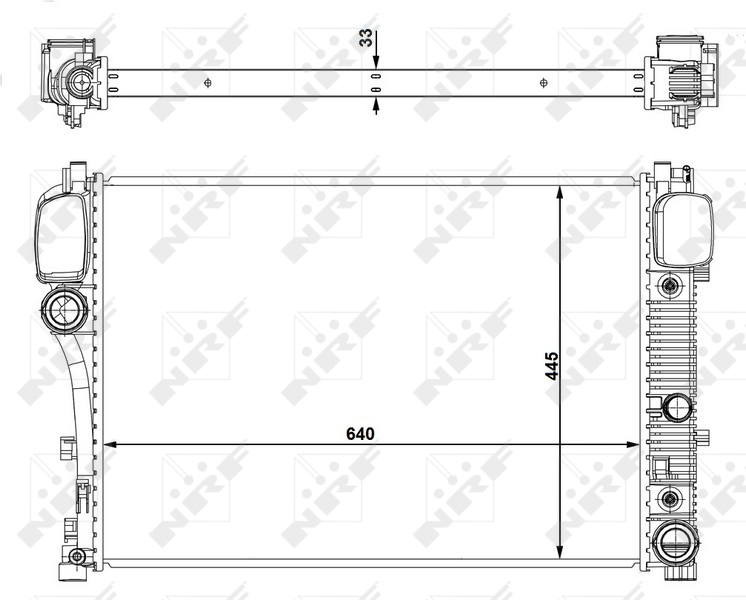 NRF Radiateur 53839