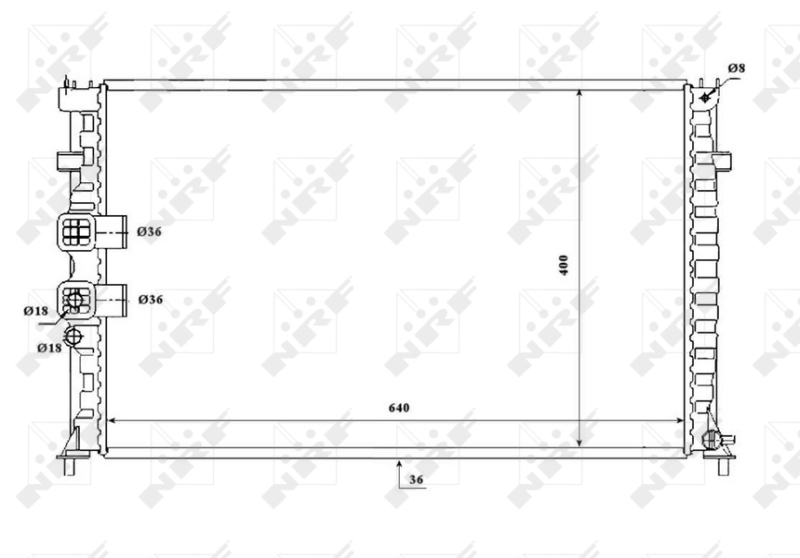 NRF Radiateur 53842