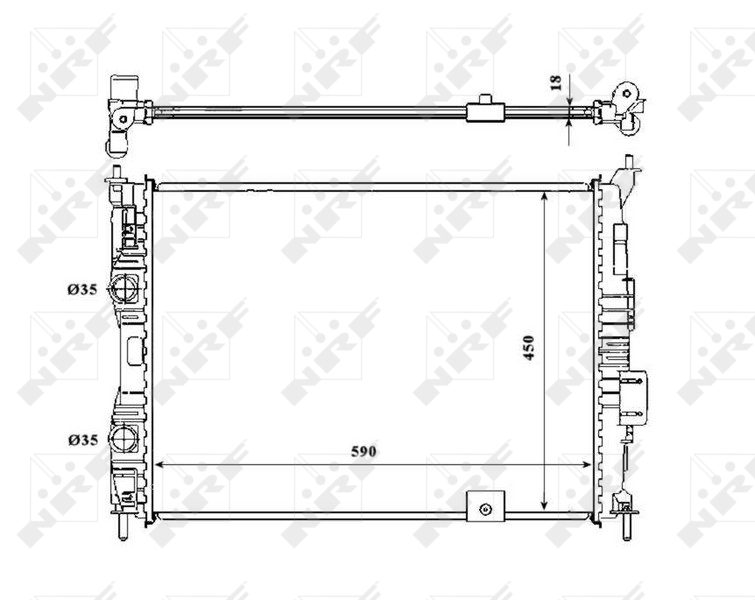 NRF Radiateur 53846