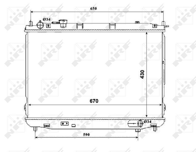 NRF Radiateur 53847