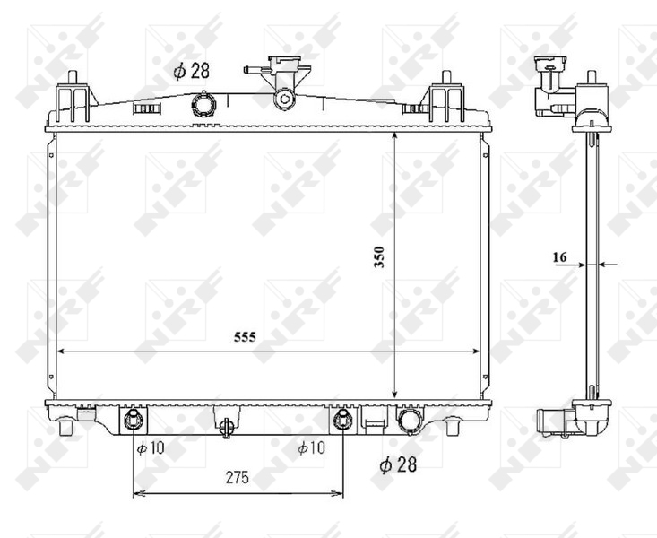 NRF Radiateur 53850