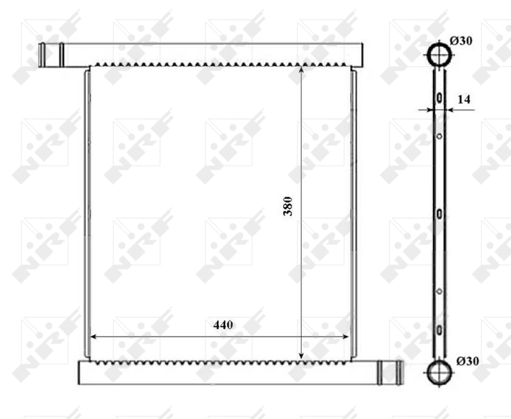 NRF Radiateur 53857