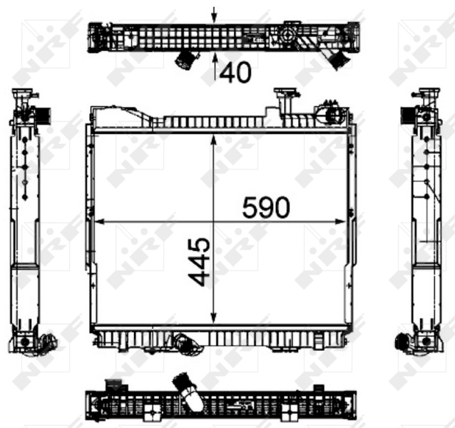 NRF Radiateur 53860