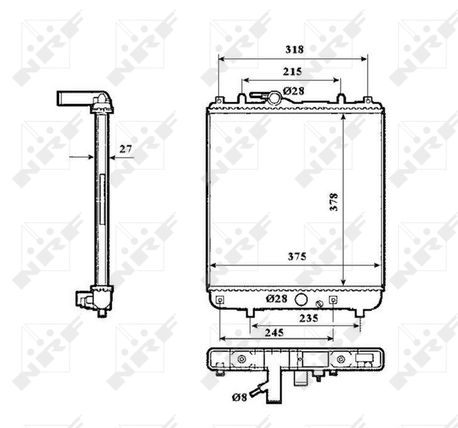 NRF Radiateur 53862