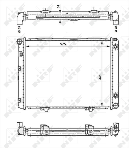 NRF Radiateur 53866