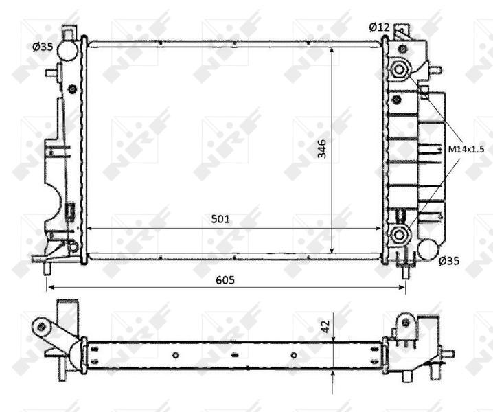 NRF Radiateur 53873