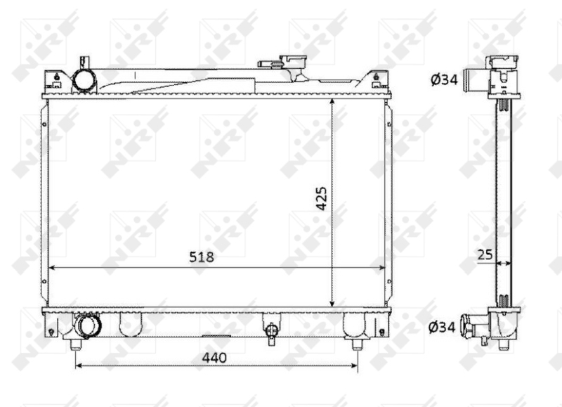 NRF Radiateur 53882