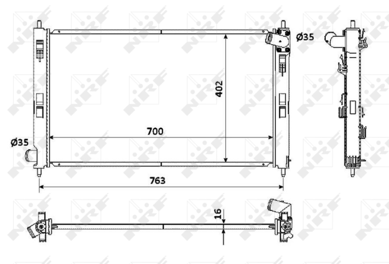 NRF Radiateur 53906