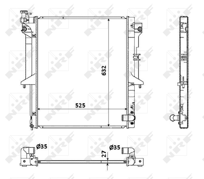 NRF Radiateur 53908