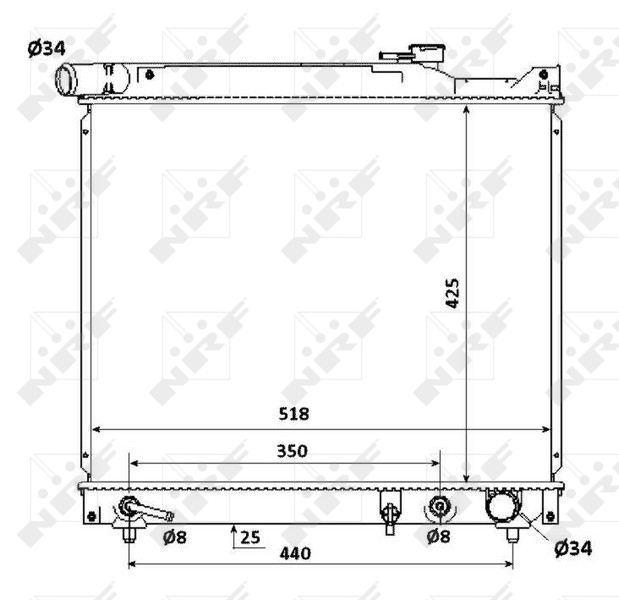 NRF Radiateur 53912