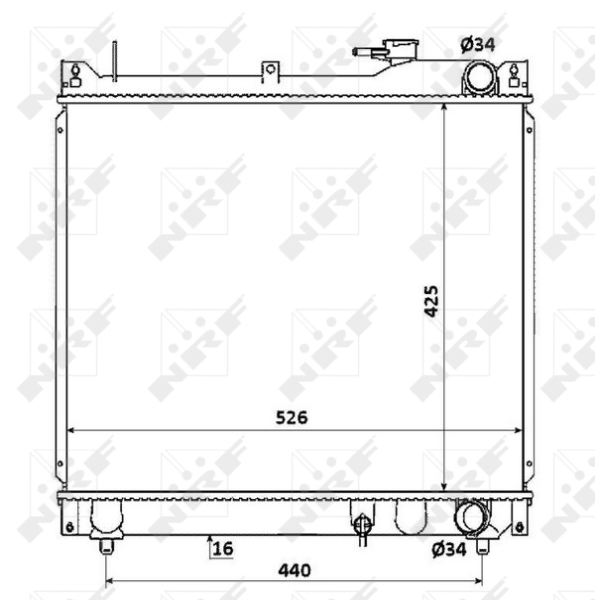 NRF Radiateur 53913