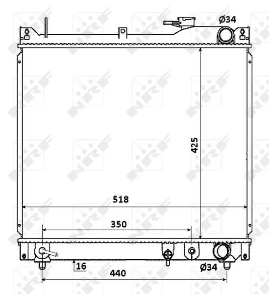 NRF Radiateur 53914