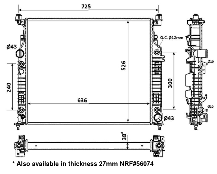 NRF Radiateur 53936