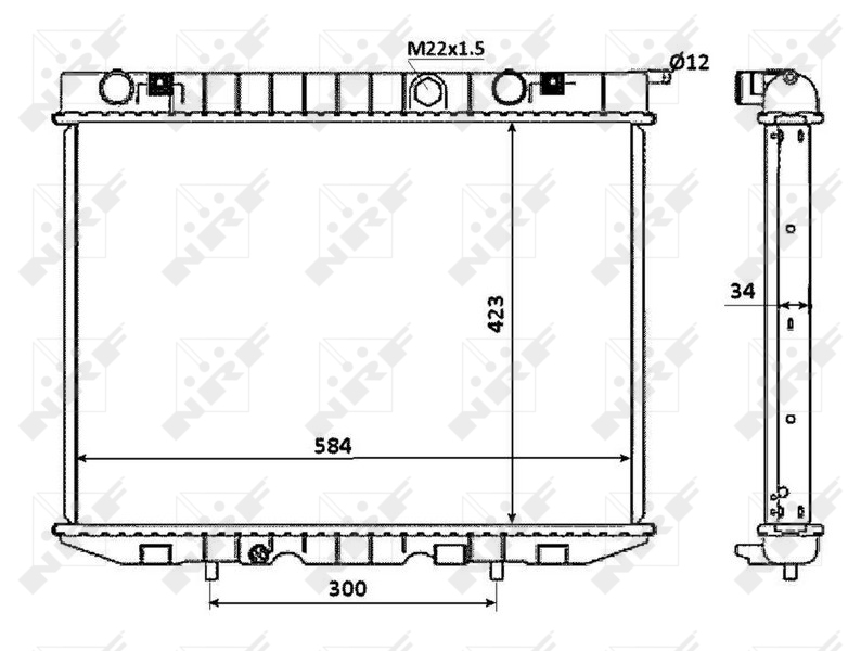 NRF Radiateur 53940