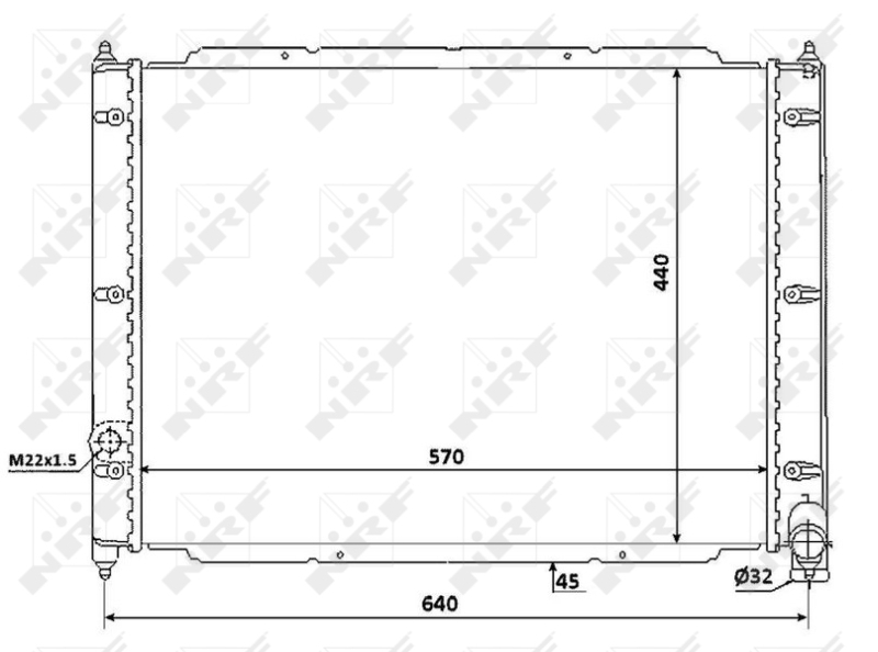 NRF Radiateur 53944