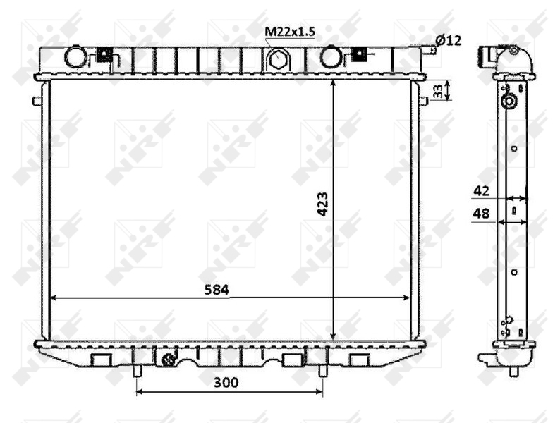 NRF Radiateur 53947