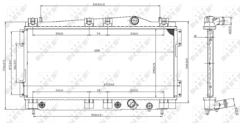 NRF Radiateur 53955