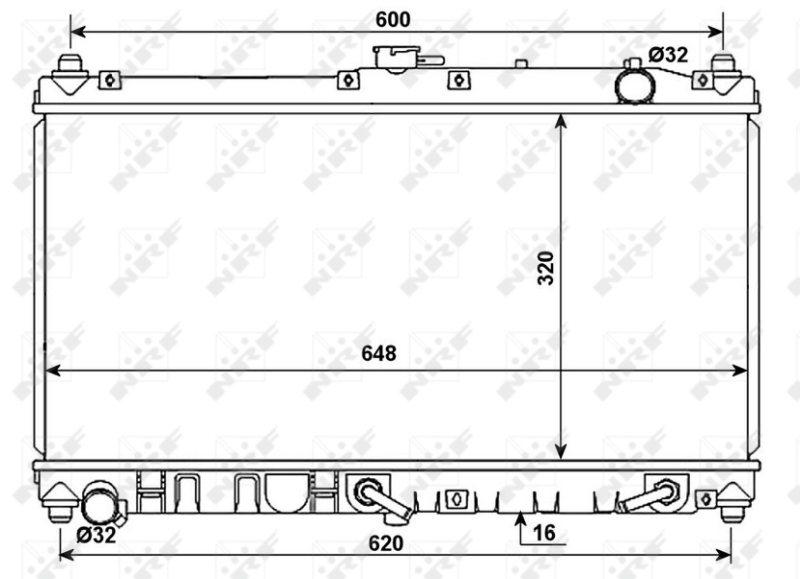 NRF Radiateur 53977