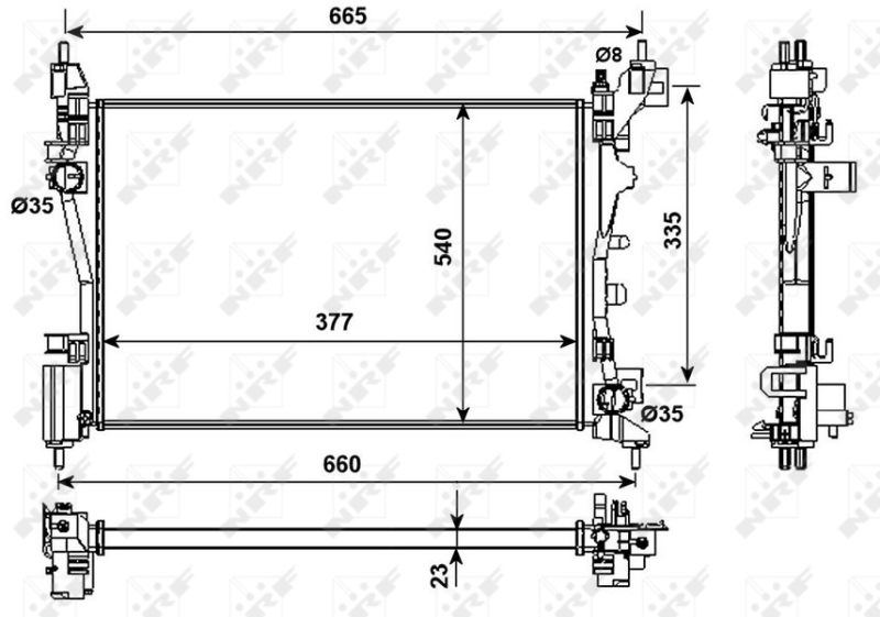 NRF Radiateur 53981