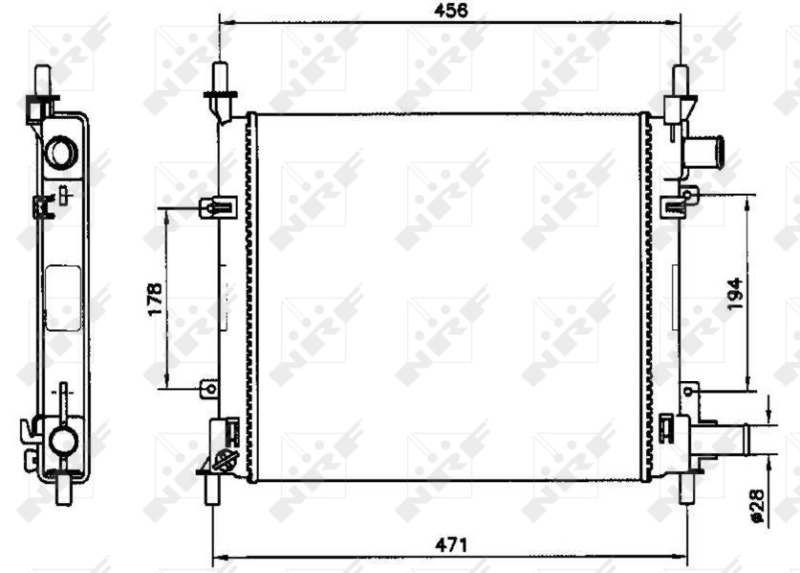 NRF Radiateur 54601