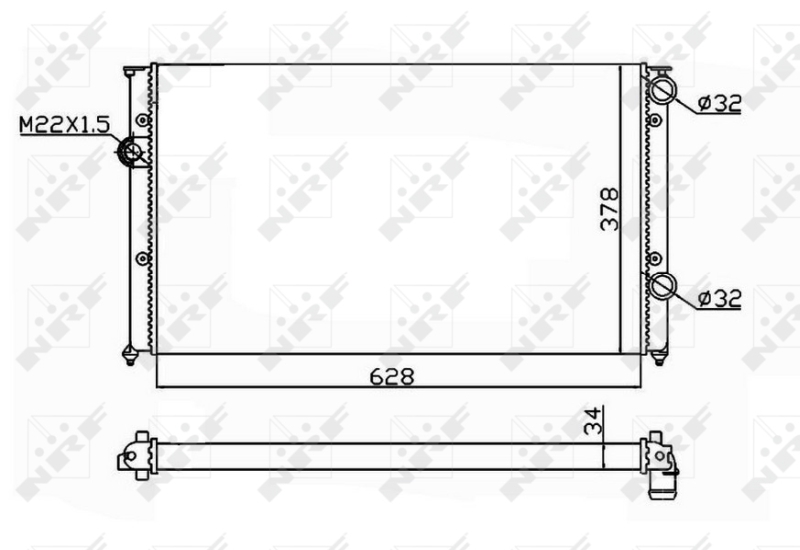 NRF Radiateur 54693