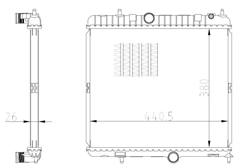 NRF Radiateur 550021